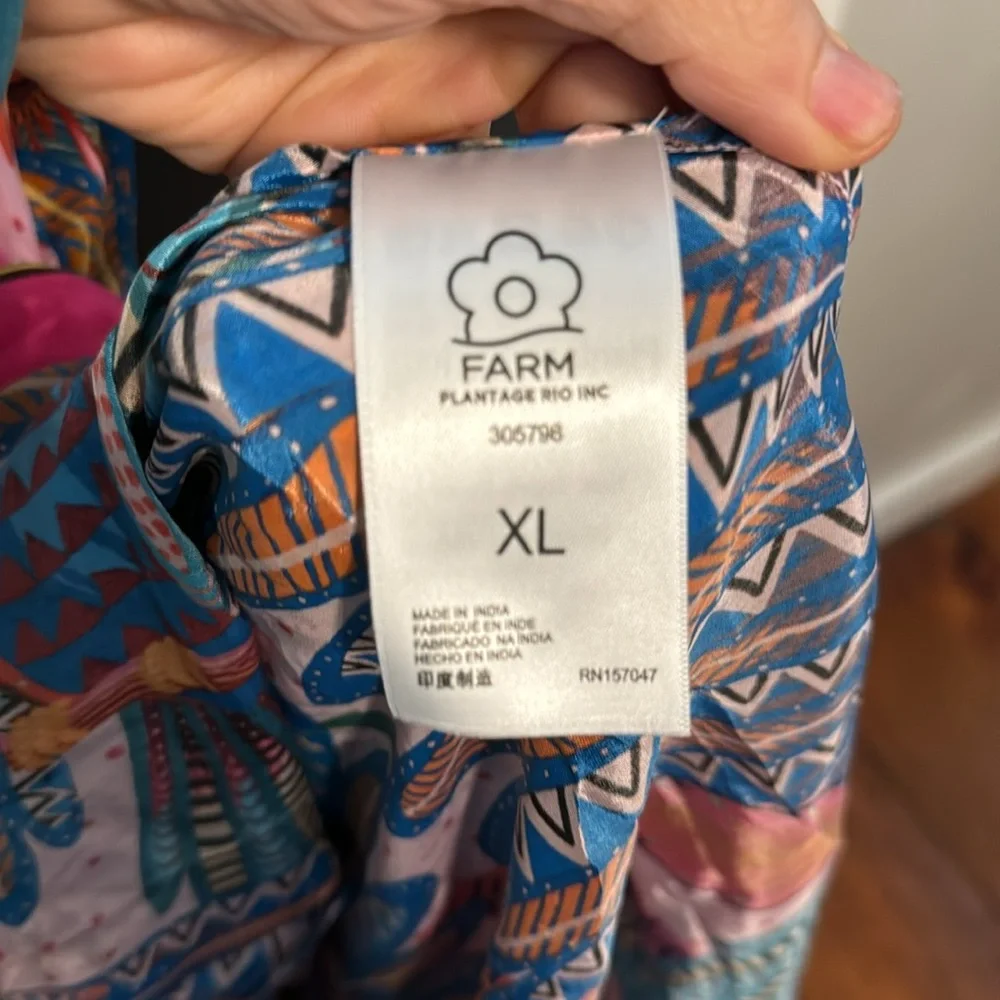 Farm Rio Scarf Maxi Dress XL - Picture 7 of 8